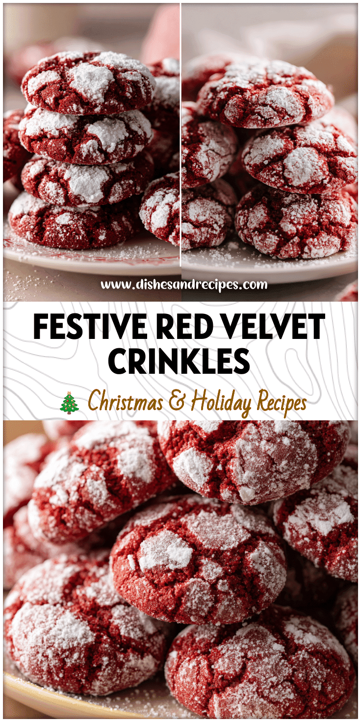 Red Velvet Crinkle Cookies – Easy Cake Mix Recipe for Christmas